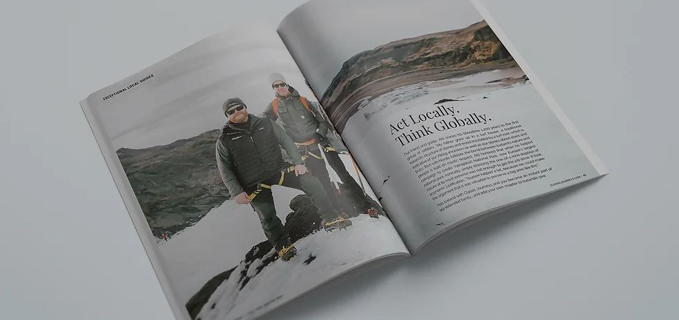 Classic Journeys Travel Catalog Print Design