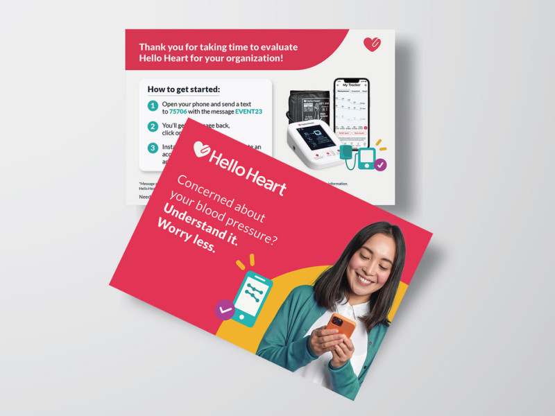Hello Heart Print Design