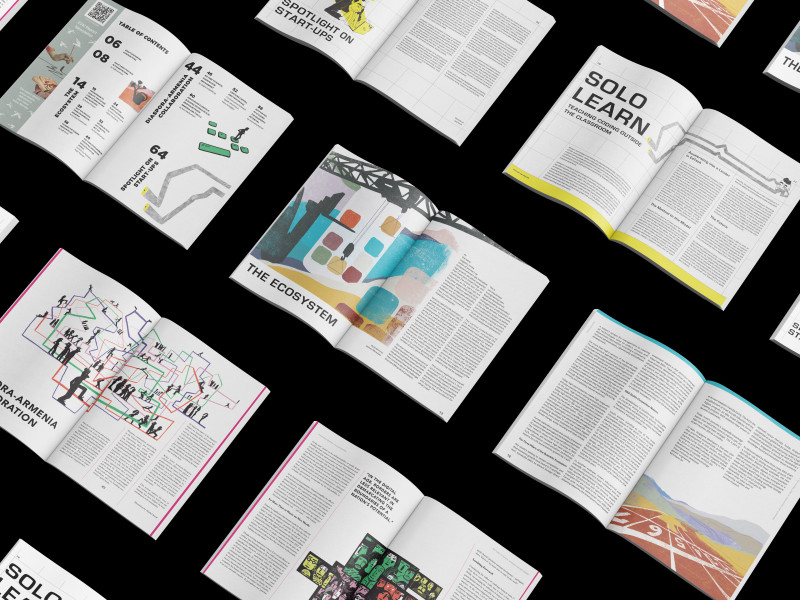 374 Tech Magazine Print Design