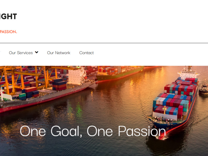 Crossfreight Logistics Web Design