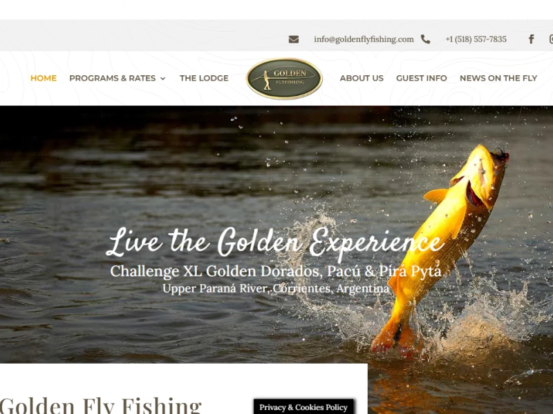 Golden Fly Fishing Web Design