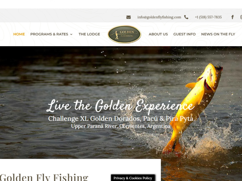 Golden Fly Fishing Web Design