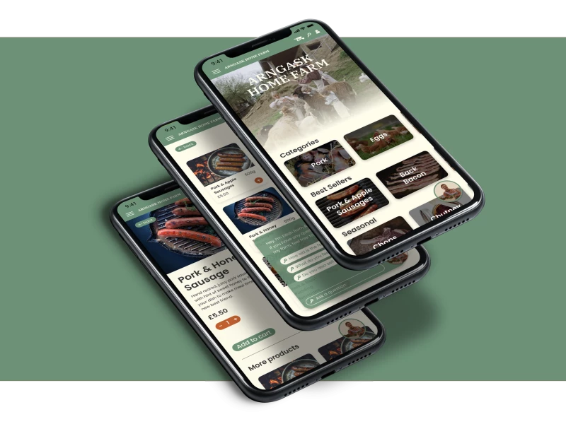 Arngask Home Farm App Design