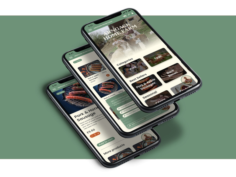 Arngask Home Farm App Design