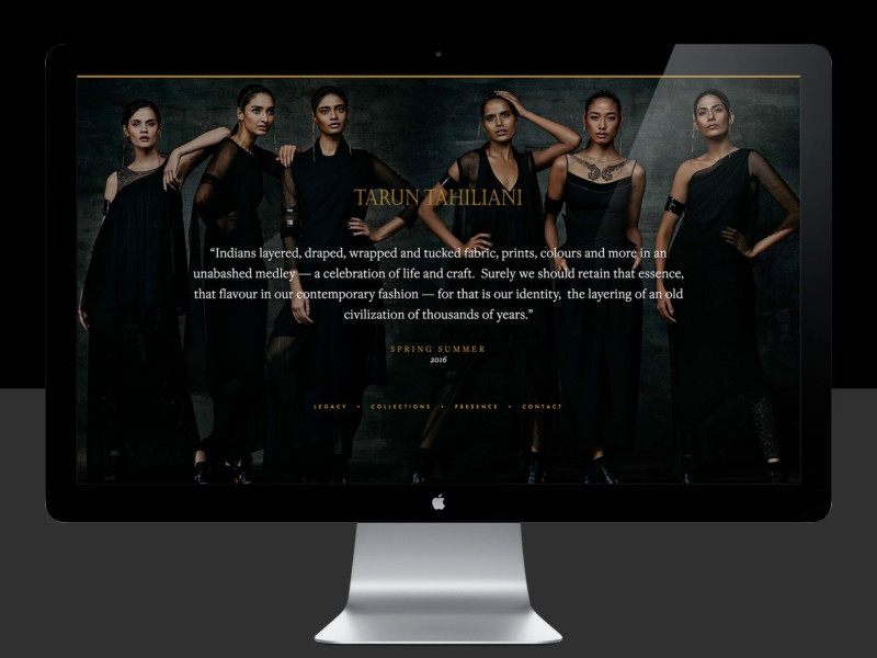Tarun Tahiliani Web Design
