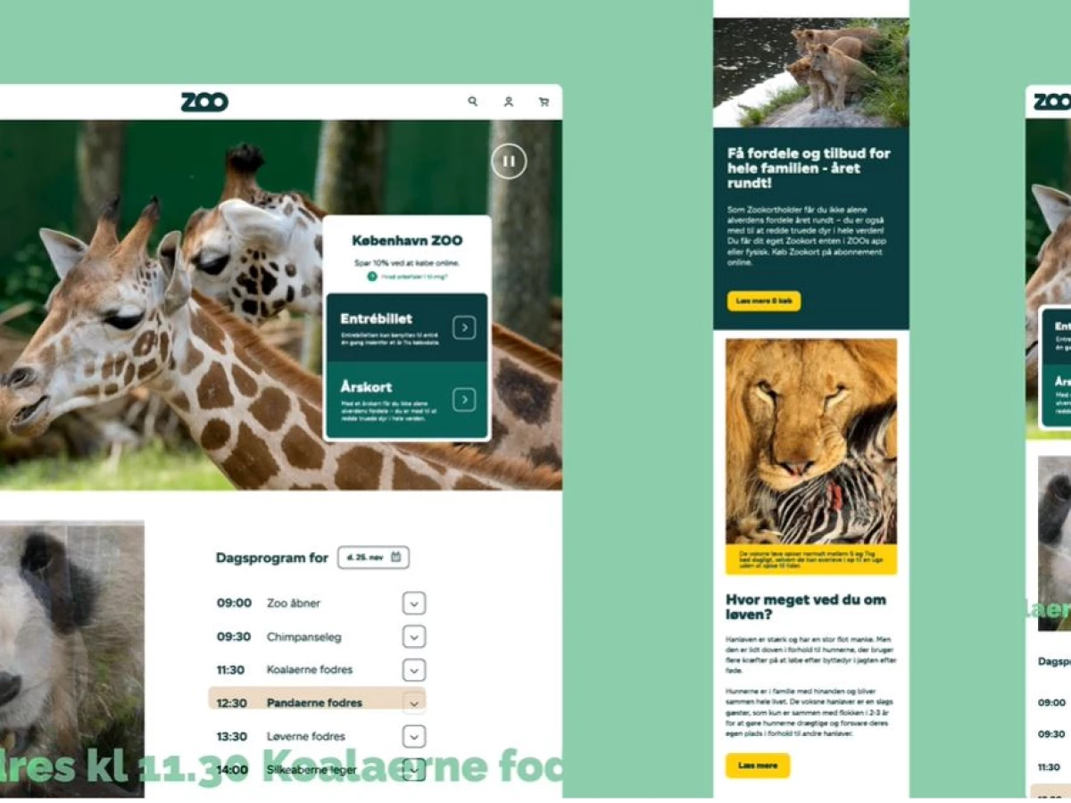 Copenhagen Zoo Web Design