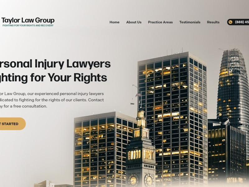 Taylor Law Group Web Design