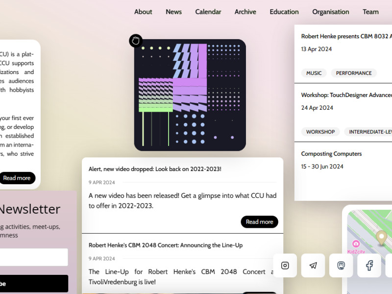 Creative Coding Utrecht Web Design