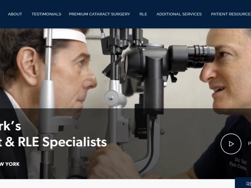 Eye Center of New York Web Design