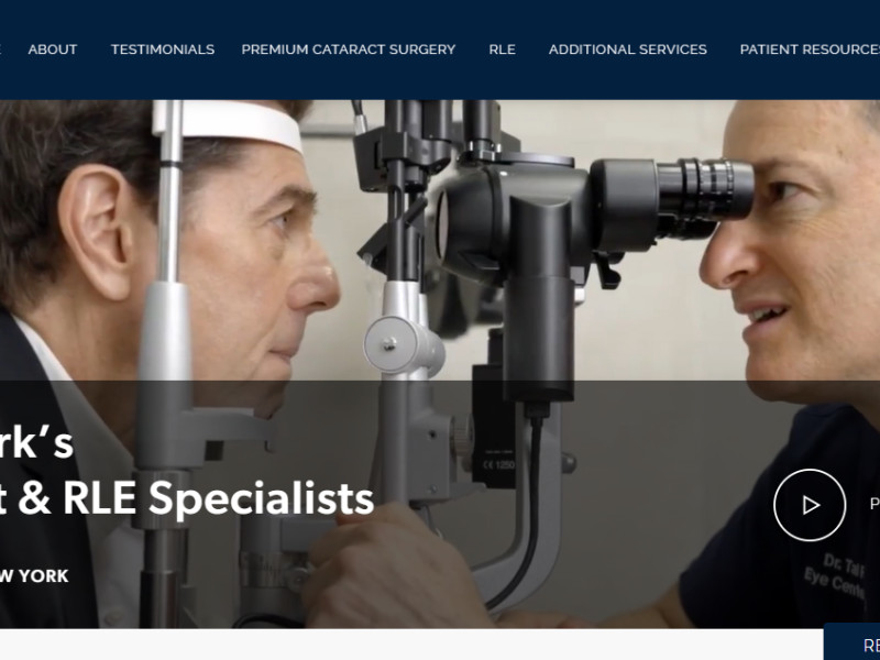 Eye Center of New York Web Design