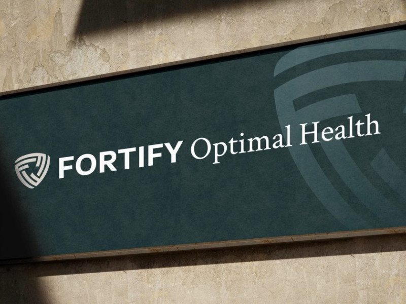 Fortify Optimal Health Logo Design Mind, Body, and Community