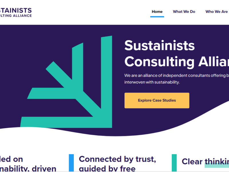 Sustainists Consulting Alliance Web Design