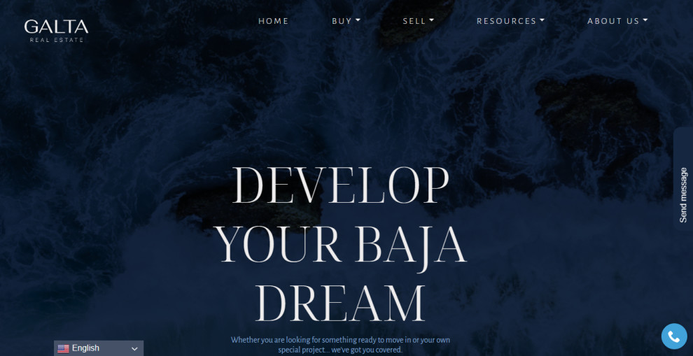 Galta Real Estate Web Design
