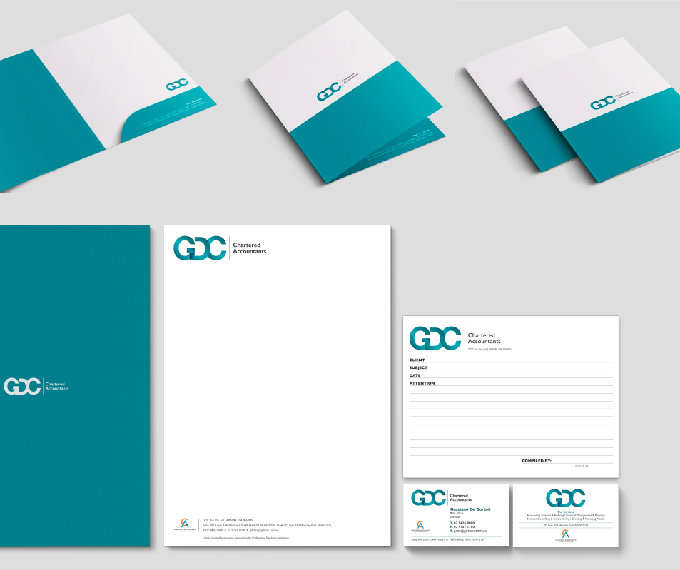 GDC Chartered Accountants Print Design