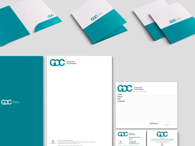 GDC Chartered Accountants Print Design