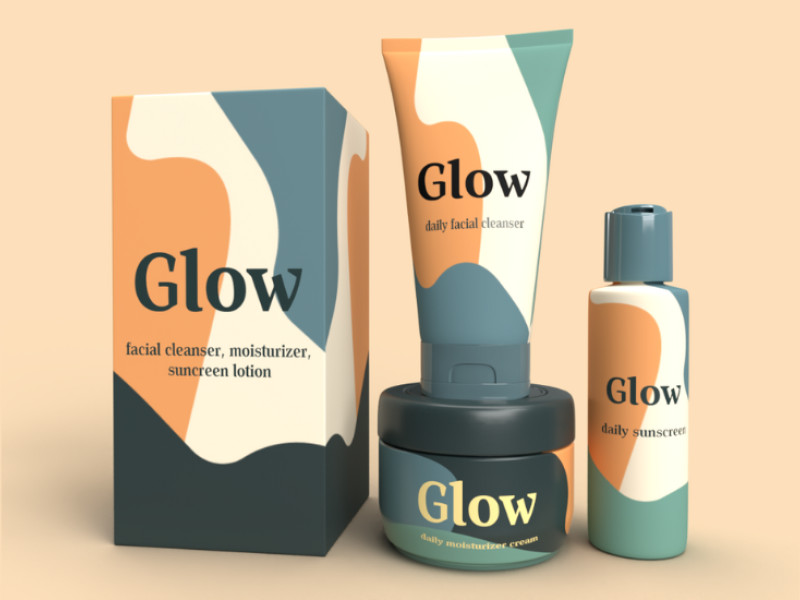 Glow Cosmetics Packaging Design