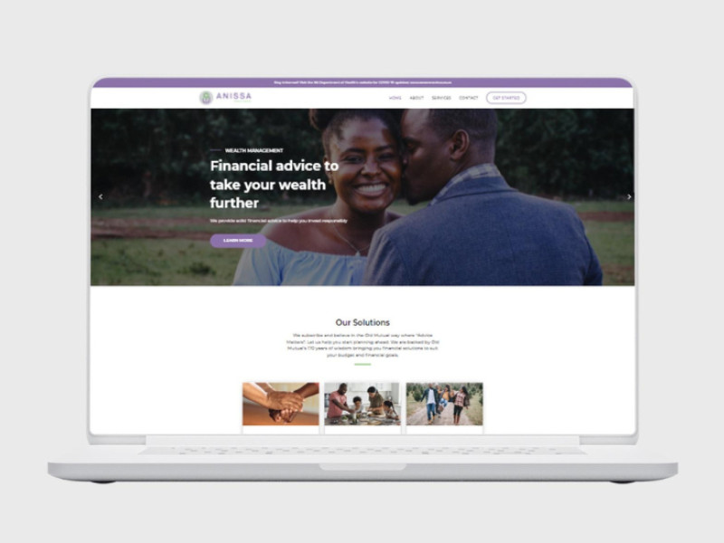 Anissa Financial Services Web Design