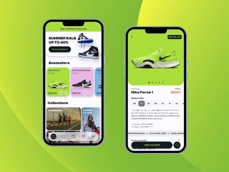 Sneakers Online Store App Design