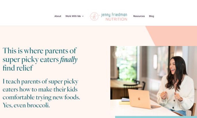 Jenny Friedman Nutrition Web Design