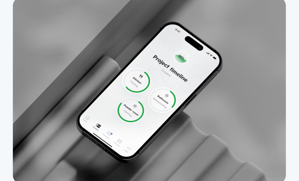 Welcome Renovation App's Project Management Tools