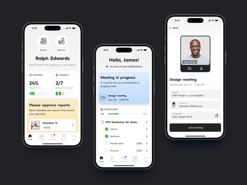 Welcome Renovation App Design