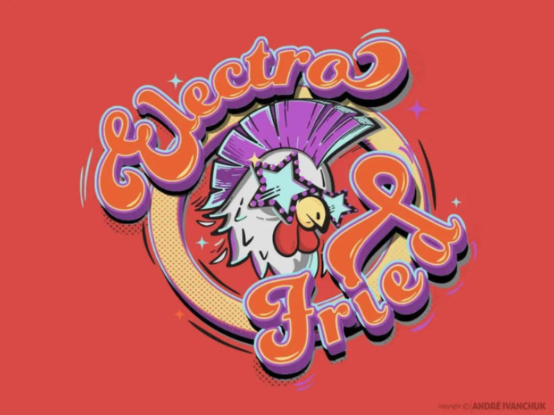 Electro Fried Restaurant Logo Design