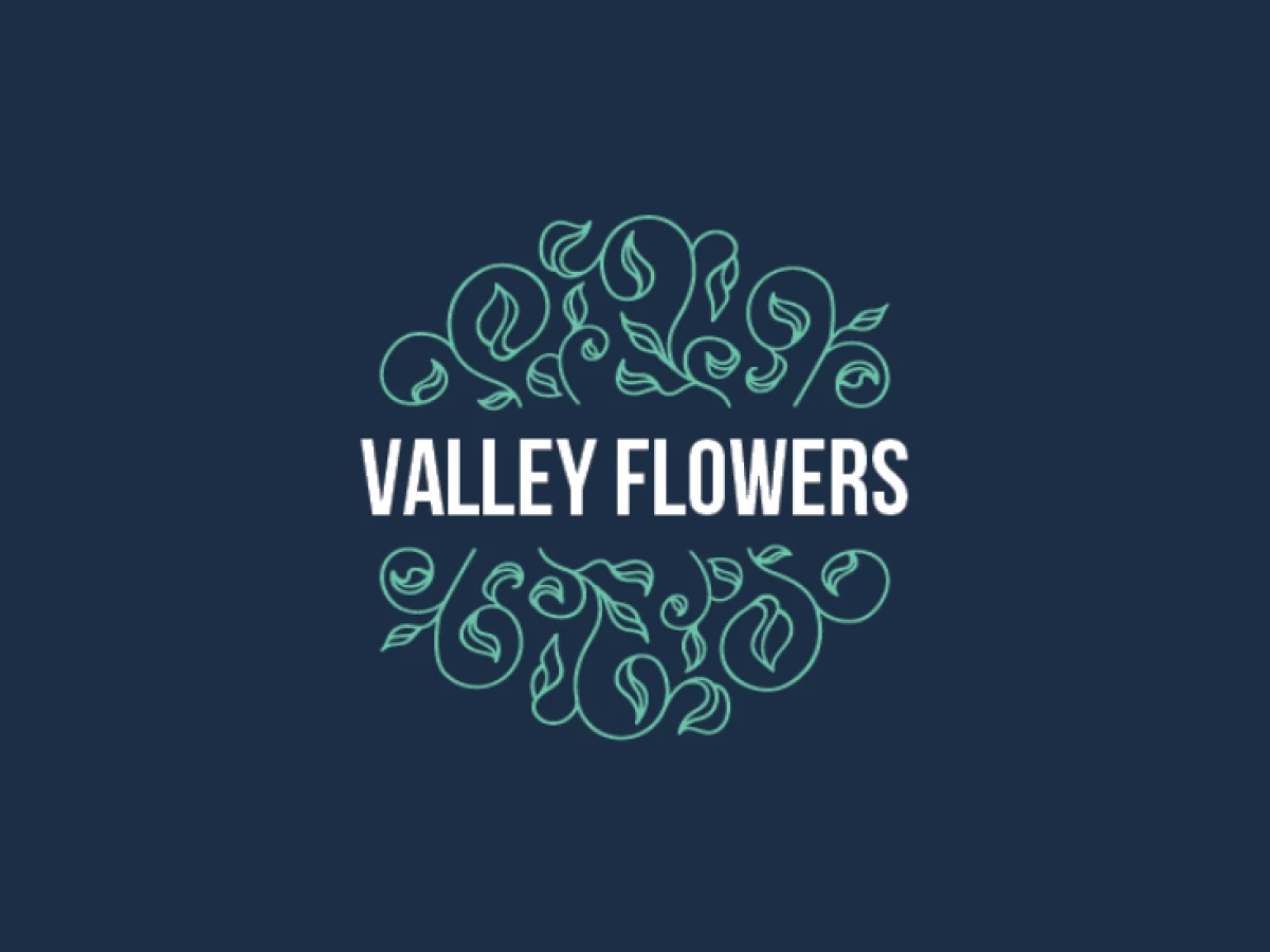Valley Flowers Logo Design