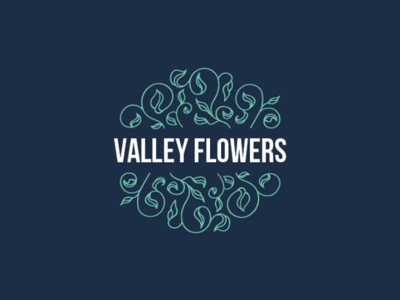 Valley Flowers Logo Design