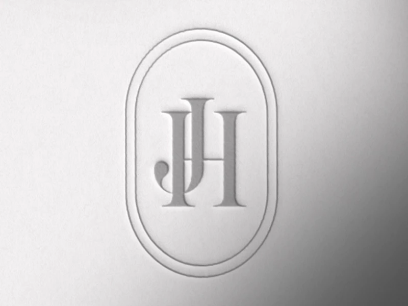 Bonheur Wedding Monogram Collection — JH Logo Design
