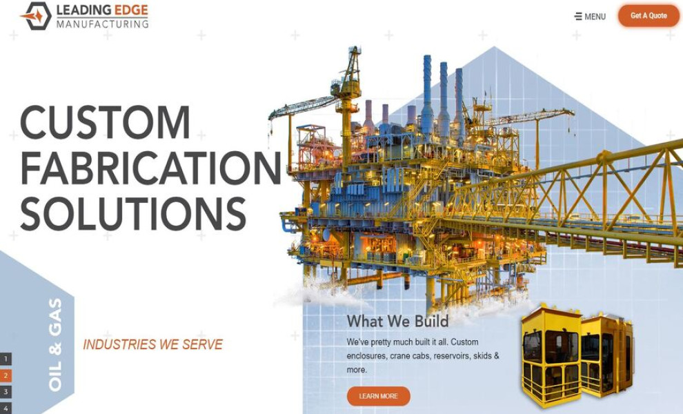 Leading Edge Manufacturing Web Design