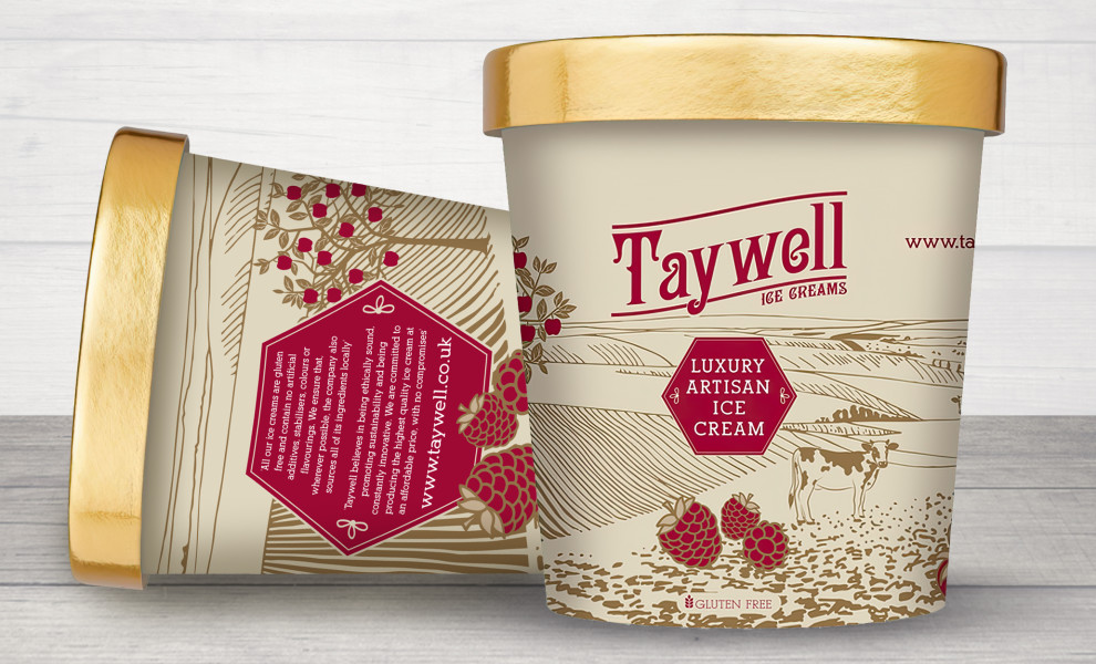 Taywell Ice Cream Packaging Design