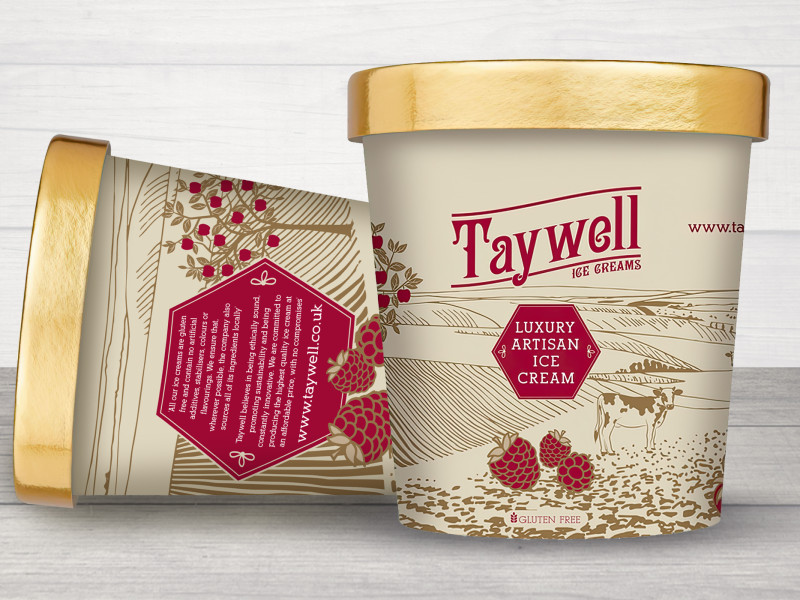 Taywell Ice Cream Packaging Design
