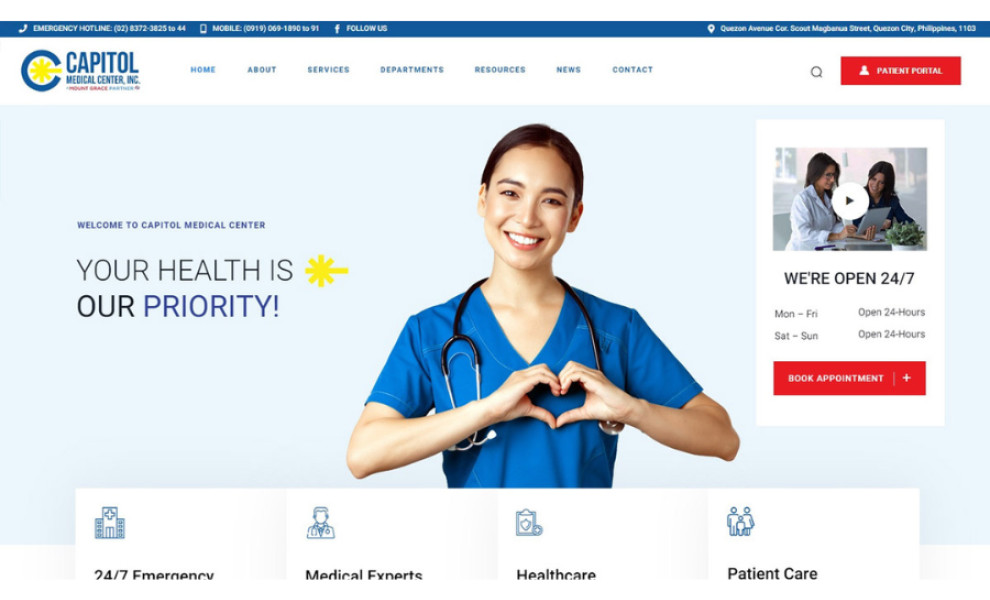 Capitol Medical Center Website Design