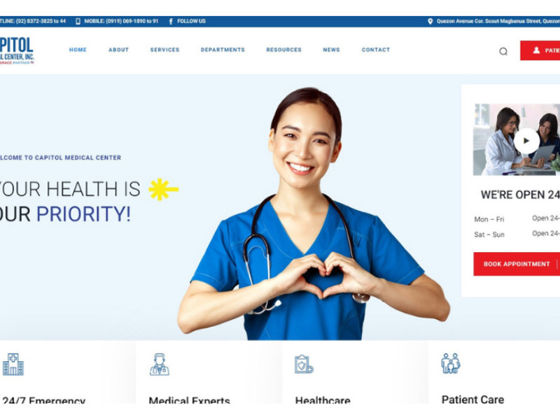 Capitol Medical Center Website Design