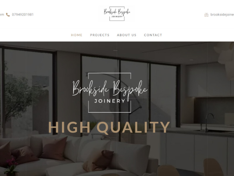 Brookside Bespoke Joinery Web Design