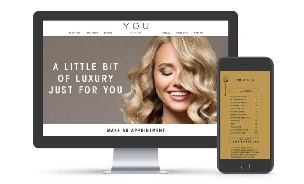 YOU Hair Salon Honley Logo Design