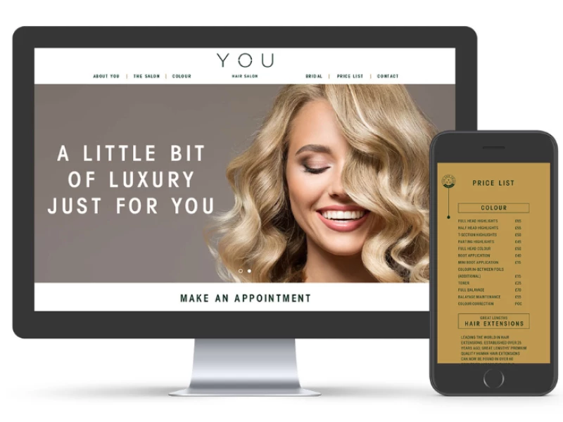 YOU Hair Salon Honley Logo Design