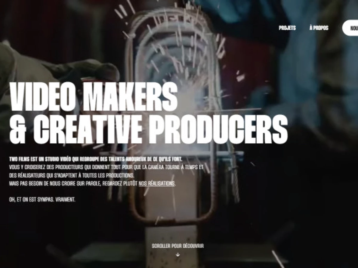 Two Films Website Design