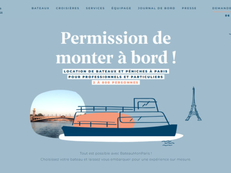 BateauMonParis Website Design