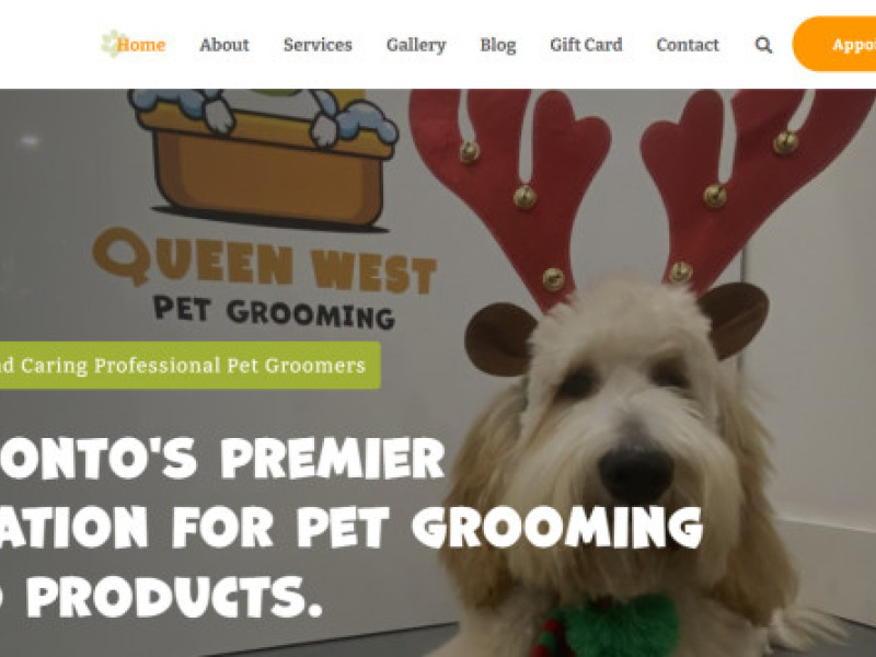 Queen West Pet Grooming Website Design