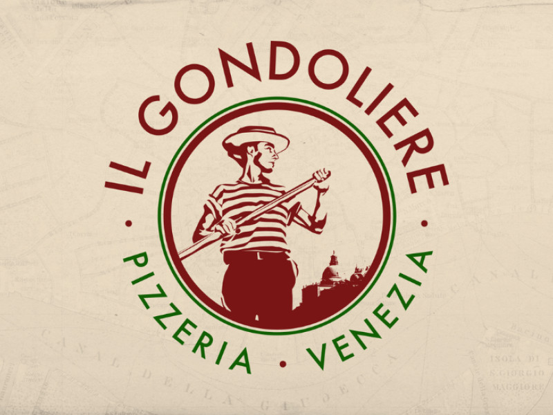 Il Gondoliere Pizzeria Logo Design