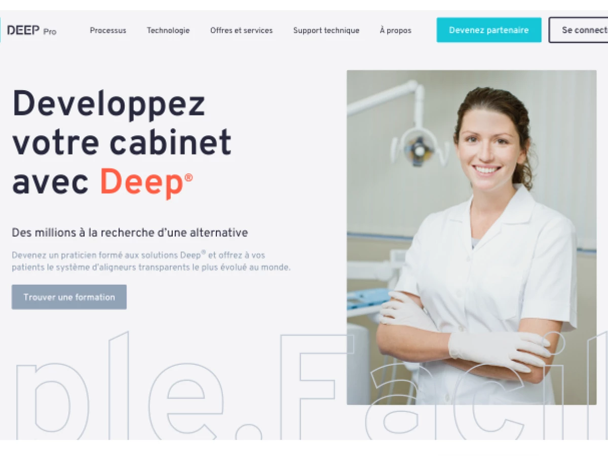 DEEP Company Website Design