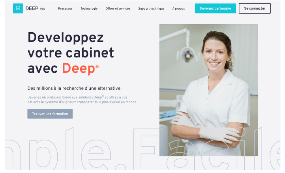 DEEP Company Website Design
