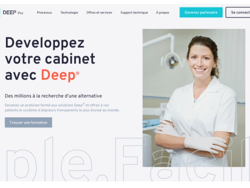 DEEP Company Website Design