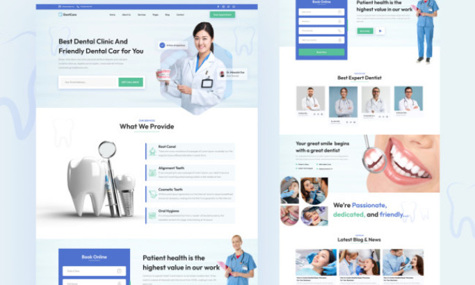 DentCare Website Design
