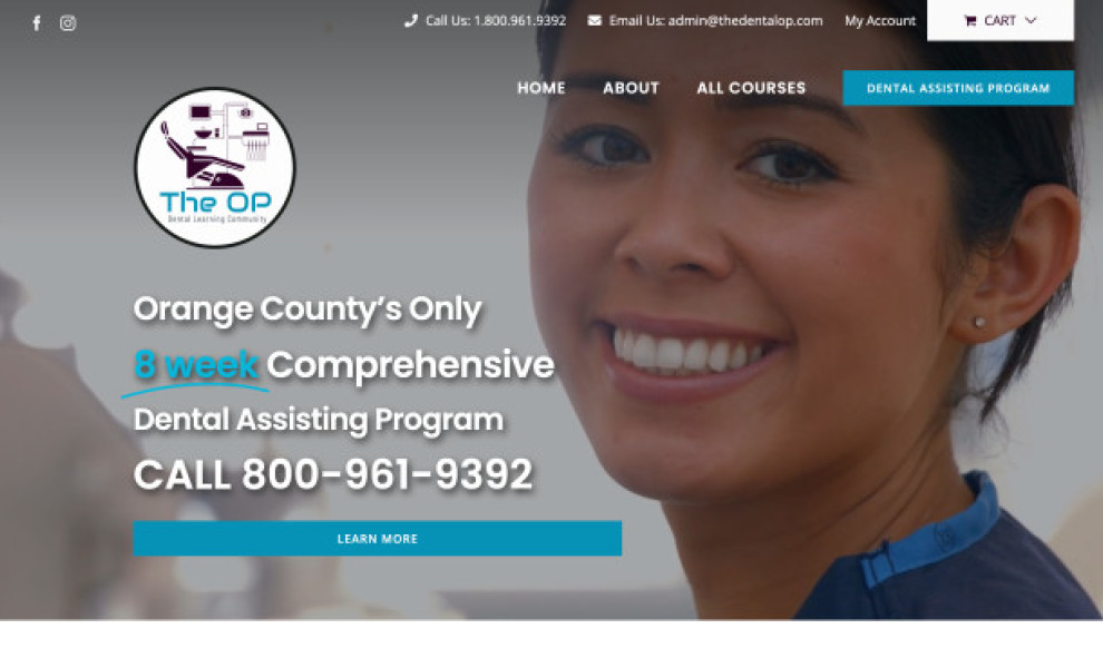 The Dental OP Website Design