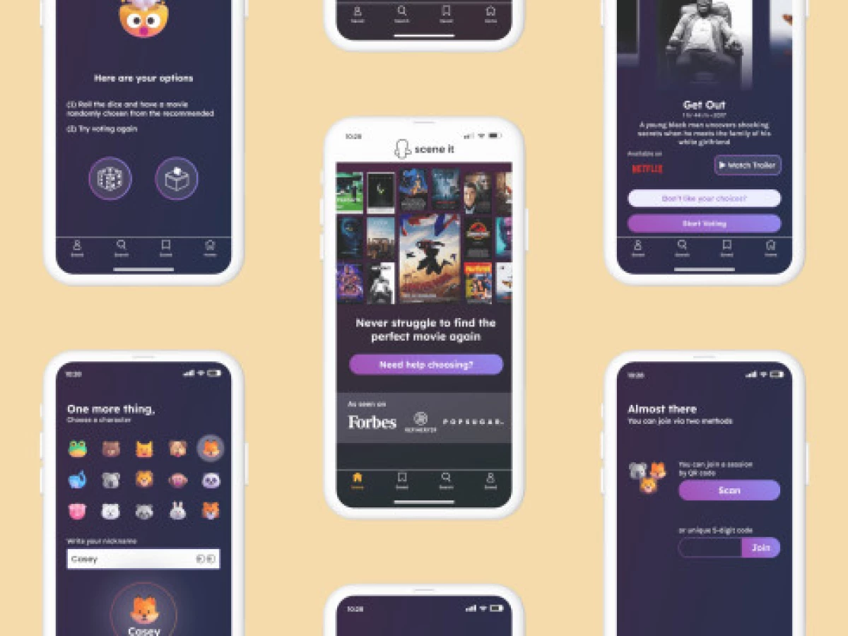 Scene It Mobile and TV App Design