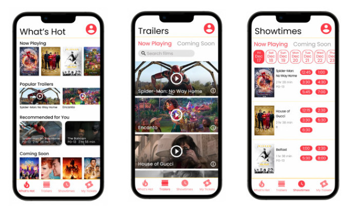 Movie Theatre App Design