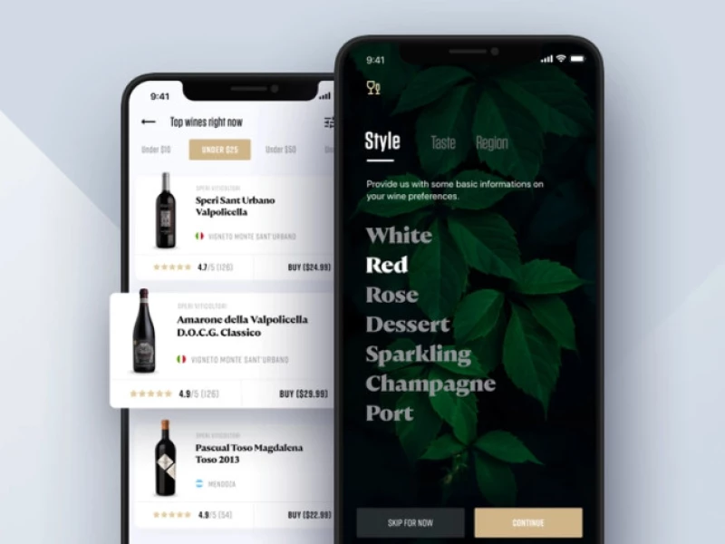 Wine Searcher App Design