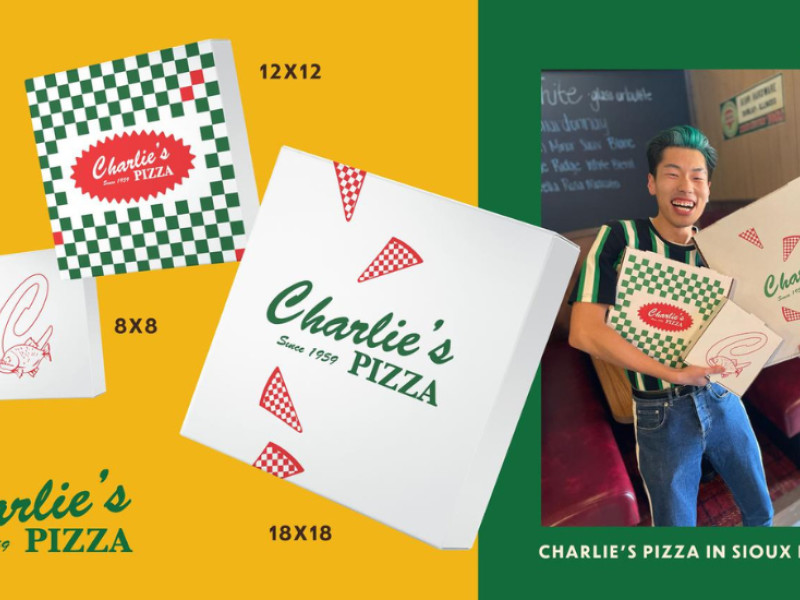Charlie's Pizza Logo Design